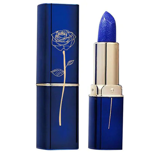 LESSXCOCO Blue Maggie Colour Changing Lipstick, Waterproof