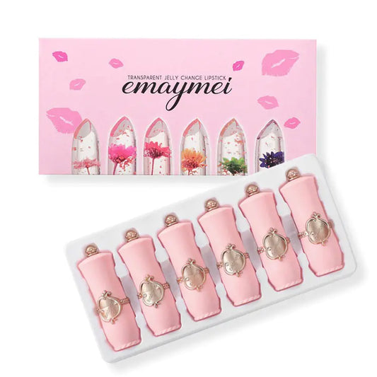 6pcs Transparent Moisturizing Colour-Changing Lipstick Set